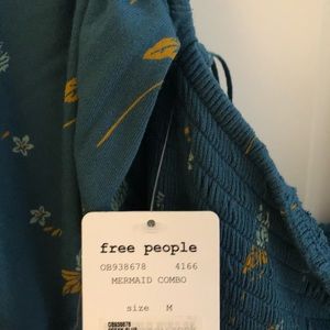 Free People | Lana Off Shoulder Smocked Tunic Teal